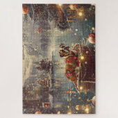 Bokser Kerstelijke Feestelijke Reis Legpuzzel (Verticaal)