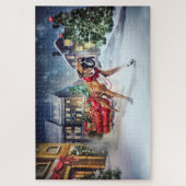 Bokser Kerstfeest Seizoen Legpuzzel (Verticaal)