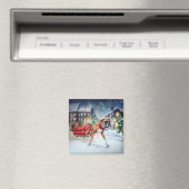 Bokser Kerstfeest Seizoen Magneet (Insitu (Vaatwasser))