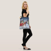 Bokser Kerstfeest Seizoen Tote Bag (Op model)