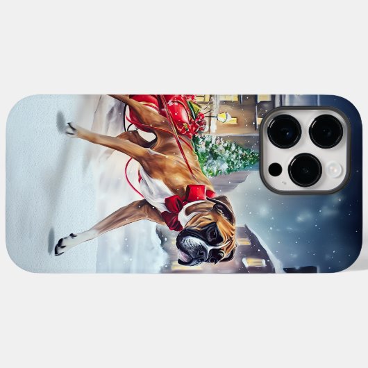 Bokser Kerstfeestperiode Case-Mate iPhone Case (Achterkant (horizontaal))