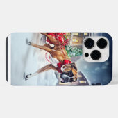 Bokser Kerstfeestperiode iPhone Hoesje (Achterkant horizontaal)