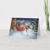 Bokser Kerstfeestperiode Kaart (Voorkant)