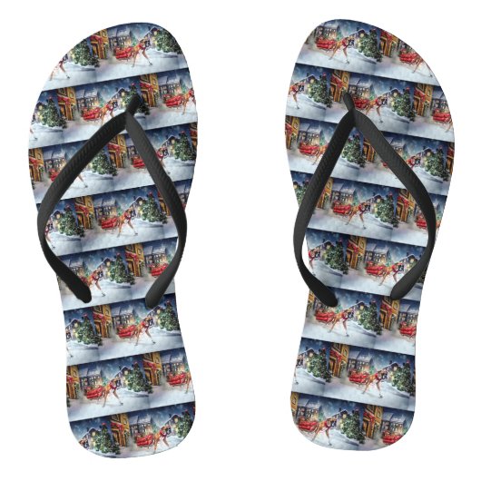 Bokser Kerstfeestperiode Teenslippers (Voetbed)