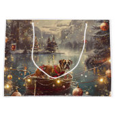 Bokser Kerstmis Reis naar het Feest Groot Cadeauzakje (Voorkant)