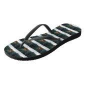 Bokser Kerstmis sneeuw winter Teenslippers (Schuin)
