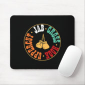 Bokser Kickbokstraining Geschenk Jab Cross Hook Up Muismat (Met muis)