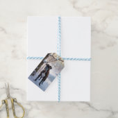 Bokser Laat het Sneeuwen Kerstmis Cadeaulabel (Met Touw)
