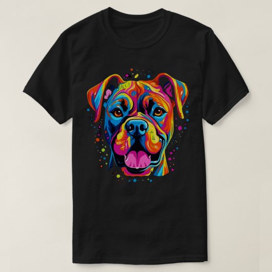 Bokser lachend t-shirt (Design voorkant)