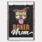 Bokser Mam | Gepersonaliseerd voor mijn moeder Deken (Voorkant Verticaal)