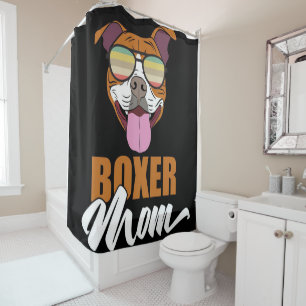 Bokser Mam Gepersonaliseerd voor mijn moeder Douchegordijn