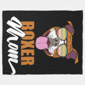 Bokser Mam | Gepersonaliseerd voor mijn moeder Fleece Deken (Voorkant (Horizontaal))