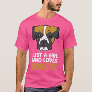 Bokser mama is gewoon een meisje dat van boksers h t-shirt