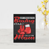 Bokser mama Mijn favoriete boksster noemt me mama  Kaart (Gele Bloem)