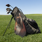 Bokser met Kerstman Feestelijke Kerstmis Golfhanddoek (Groen)