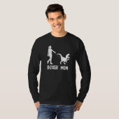 Bokser Moeder Hond Dinosaurus  Hond Moeder Leven T-shirt (Voorkant volledig)