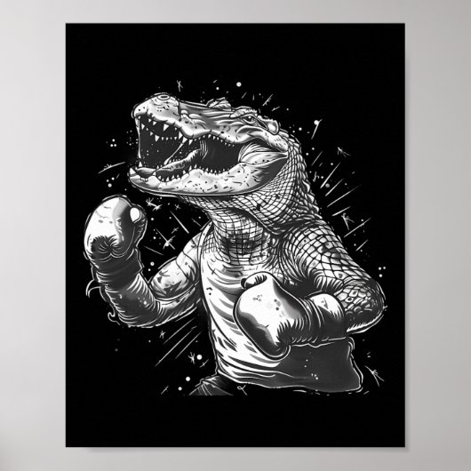 Bokser Octopus Liefhebber Oceaan Zeewezen Kickboks Poster (Voorkant)