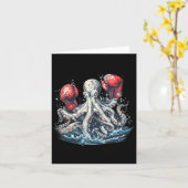 Bokser Octopus Lover Ocean Zee Creature Kickboksen Kaart (Gele Bloem)