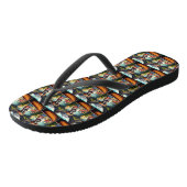 Bokser op een Peddel: Een Schitterend Avontuur Teenslippers (Schuin)