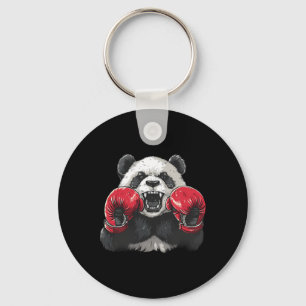Bokser Panda Met Bokshandschoenen Kickboksen Funny Sleutelhanger