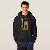 Bokser Papa Vaderdag Dog 1 Hoodie (Voorkant volledig)