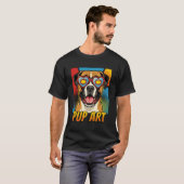 Bokser Pop Art Retro Strips Stijl T-shirt (Voorkant volledig)