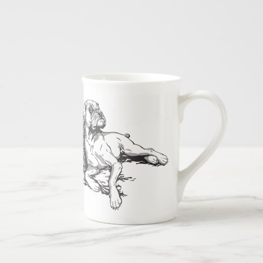 bokser porselein kop (Rechts)