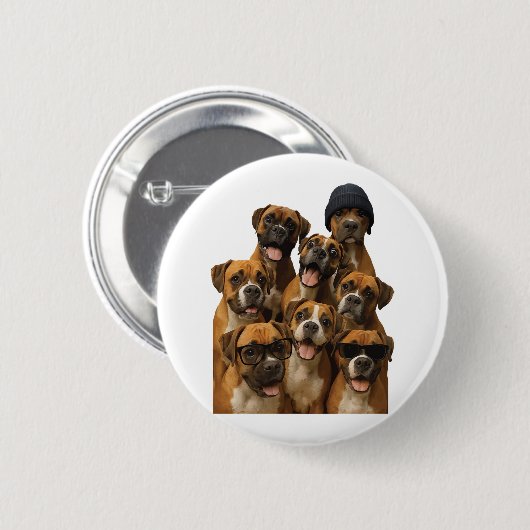 Bokser ronde button 5,7 cm (Voorkant /achterkant)