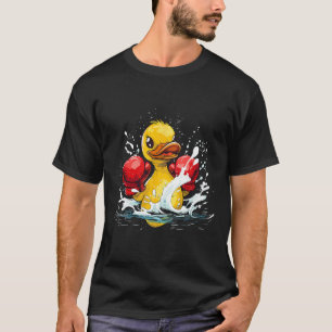 Bokser Rubberen Eend Met Bokshandschoenen Kickboks T-shirt