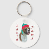 Bokser Santa Paws Sleutelhanger (Achterkant)