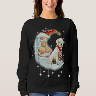 Bokser Schattige Kerstmaan Kerstmis Hond Trui