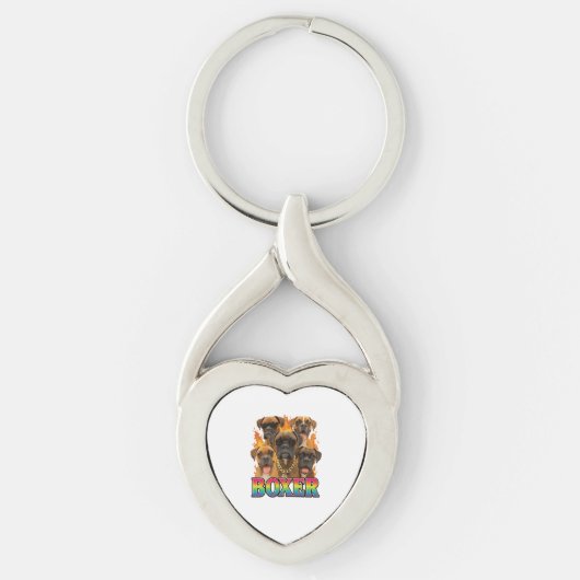 Bokser  sleutelhanger (Voorkant)