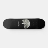 Bokser staande op Mountain Moon Light Halloween Persoonlijk Skateboard (Horizontaal)