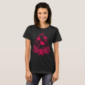 bokser tegen borstkanker wit roze - t-shirt (Voorkant volledig)