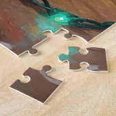 Bokser verstrikt in kerstverlichting Schuldige Hoe Legpuzzel (Zijkant)