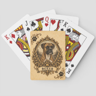Bokser, Vintage Heritage Dog Pokerkaarten