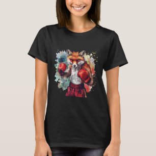 Bokser Vos Met Bokshandschoenen Kickboksen Funny B T-shirt