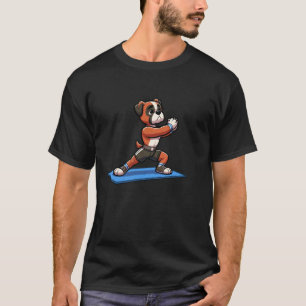 Bokser Yoga Hond Grappige Meditatie T-shirt