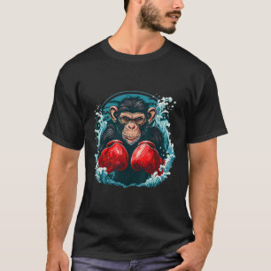 Bokseraap met bokshandschoenen Kickboksen Funny B T-shirt