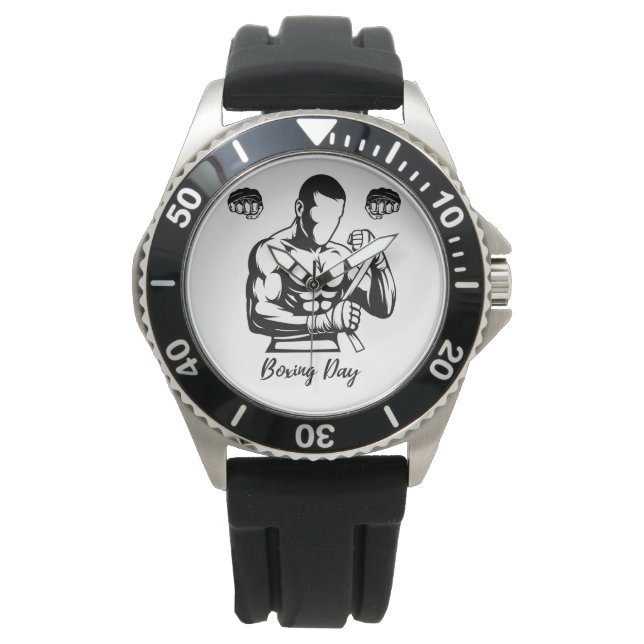 BOKSERCADEAU VOOR MANNEN HORLOGE (Voorkant)