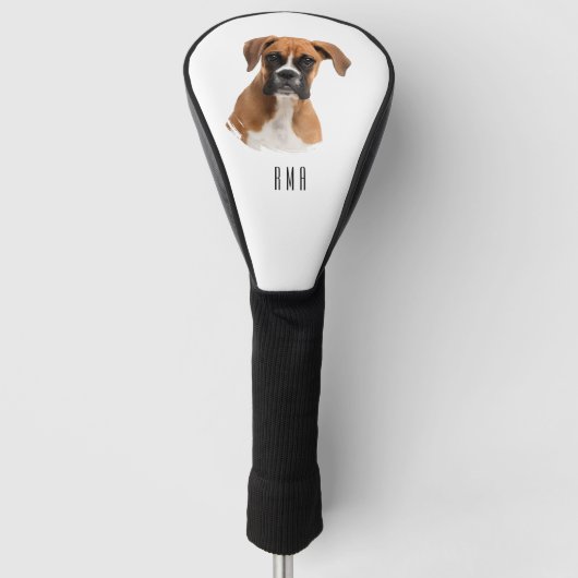 Bokserhond Golfheadcover (Voorkant)
