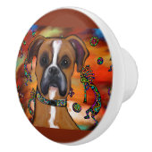 Bokserhond Keramische Knop (Rechts)
