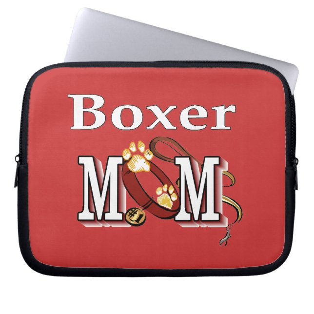 Bokserhond MOEDER Laptop Sleeve (Voorkant)