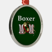 Bokserhond MOEDER Metalen Ornament (Rechts)