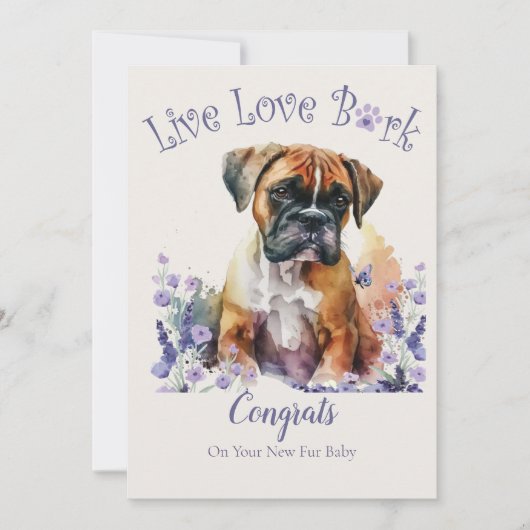 Bokserhonden Adoptie, Reddingsdag Kaart (Voorkant)