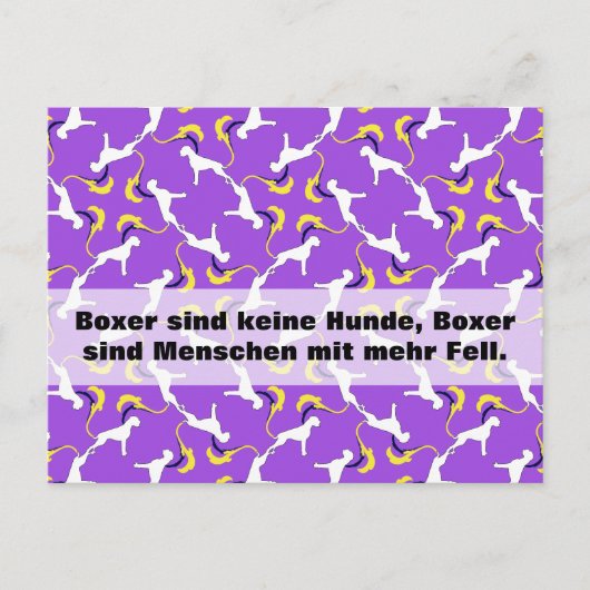 Bokserhonden Briefkaart (Voorkant)