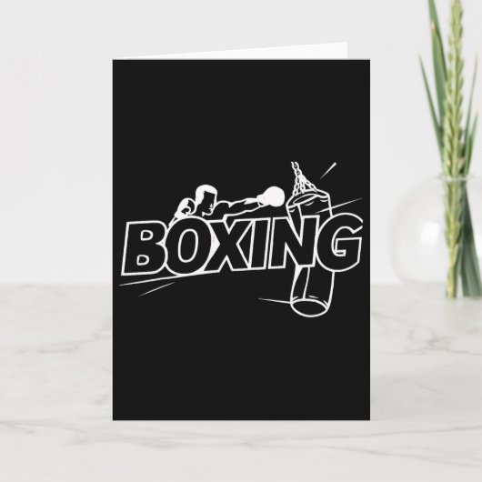 Boksers Boksen Kickboksen Boksliefhebber Box Kaart (Voorkant)