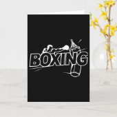 Boksers Boksen Kickboksen Boksliefhebber Box Kaart (Gele Bloem)
