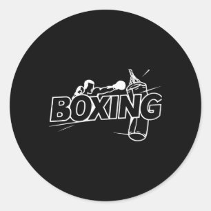Boksers Boksen Kickboksen Boksliefhebber Doos Ronde Sticker