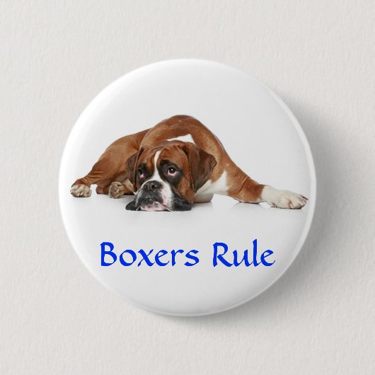 Boksers Heersen Speld Ronde Button 5,7 Cm (Voorkant)